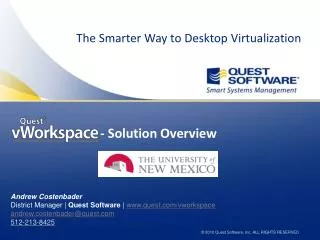 The Smarter Way to Desktop Virtualization