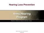 Hearing Loss Prevention - slide 1