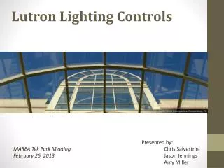 Lutron Lighting Controls