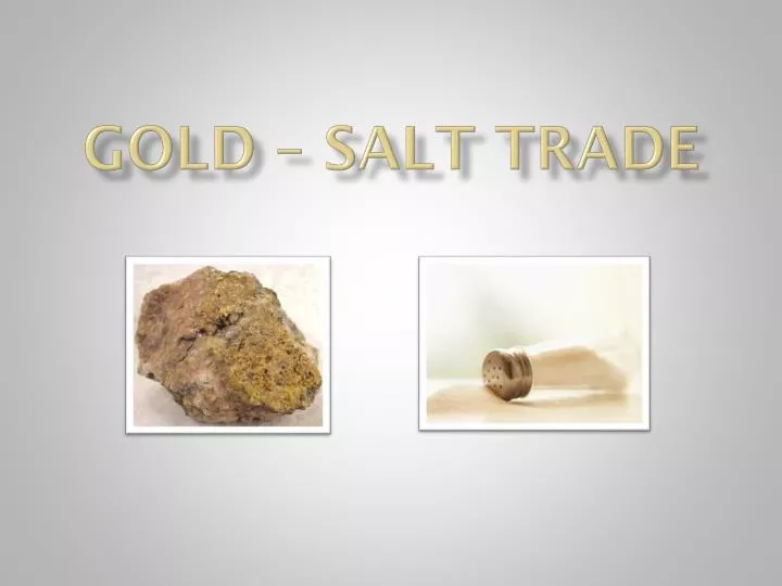 gold salt trade