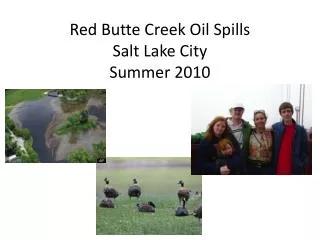 Red Butte Creek Oil Spills Salt Lake City Summer 2010