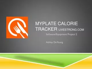 Myplate Calorie Tracker livestrong