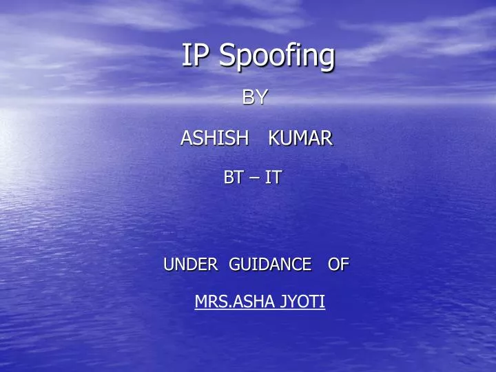 ip spoofing
