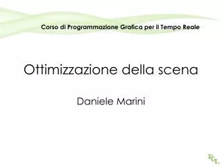 ottimizzazione della scena