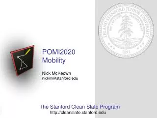 The Stanford Clean Slate Program