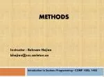 Methods - slide 1