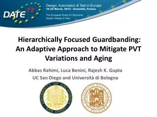 Hierarchically Focused Guardbanding: An Adaptive Approach to Mitigate PVT Variations and Aging