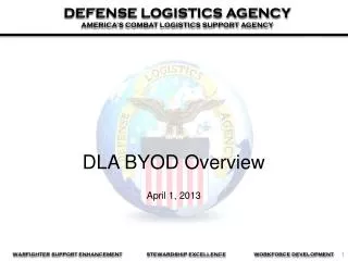 DLA BYOD Overview April 1, 2013