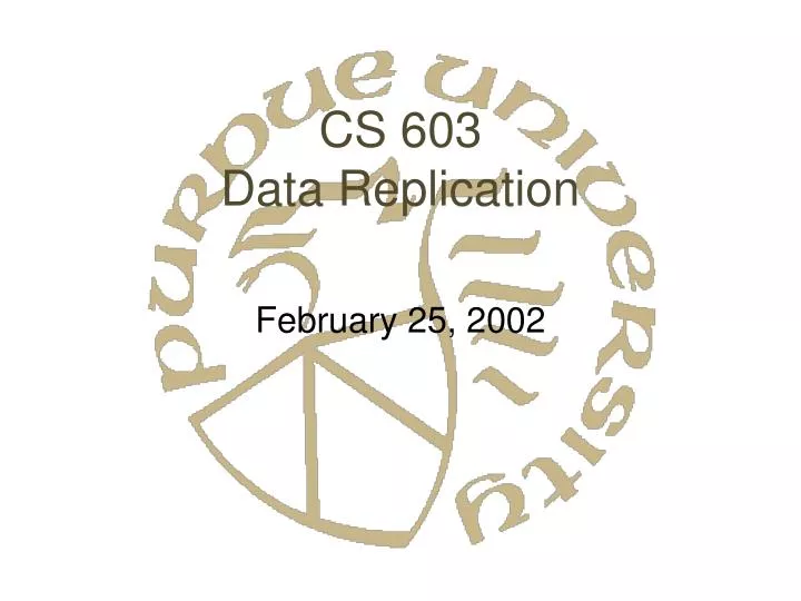 cs 603 data replication