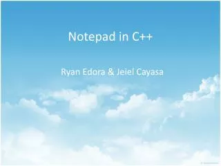 Notepad in C++