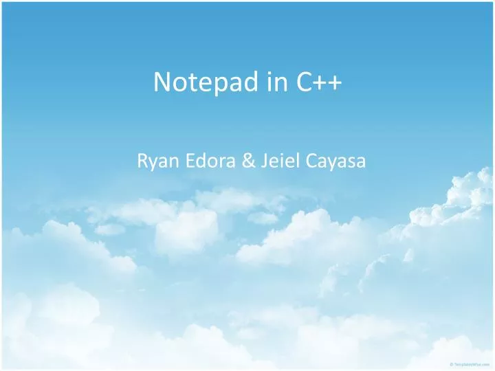 notepad in c