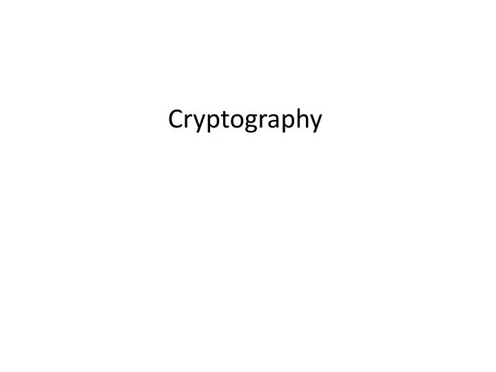 cryptography