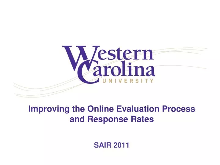 improving the online evaluation process and response rates
