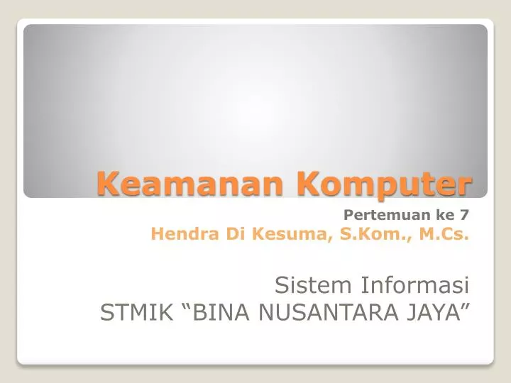 keamanan komputer