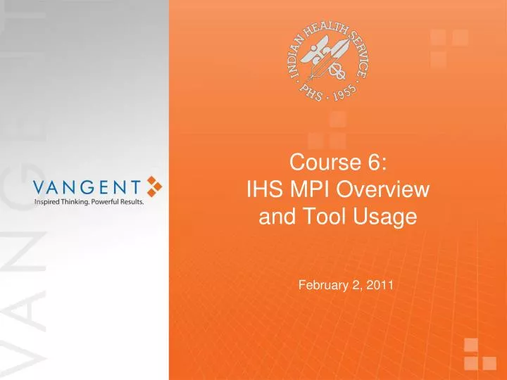 course 6 ihs mpi overview and tool usage
