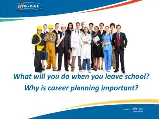 What will you do when you leave school? Why is career planning important ?