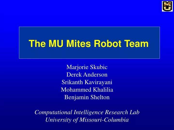 the mu mites robot team