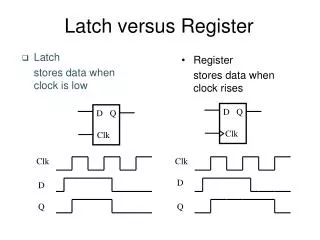 Latch versus Register