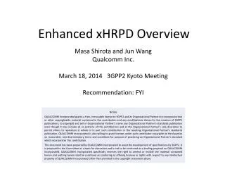 Enhanced xHRPD Overview