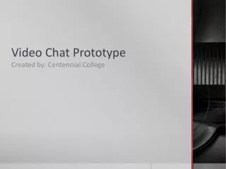 Video Chat Prototype