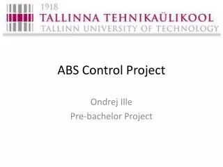 ABS Control Project