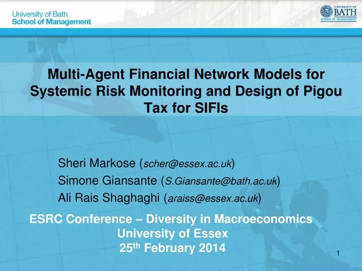 multi agent financial network models for systemic risk monitoring and design of pigou tax for sifis