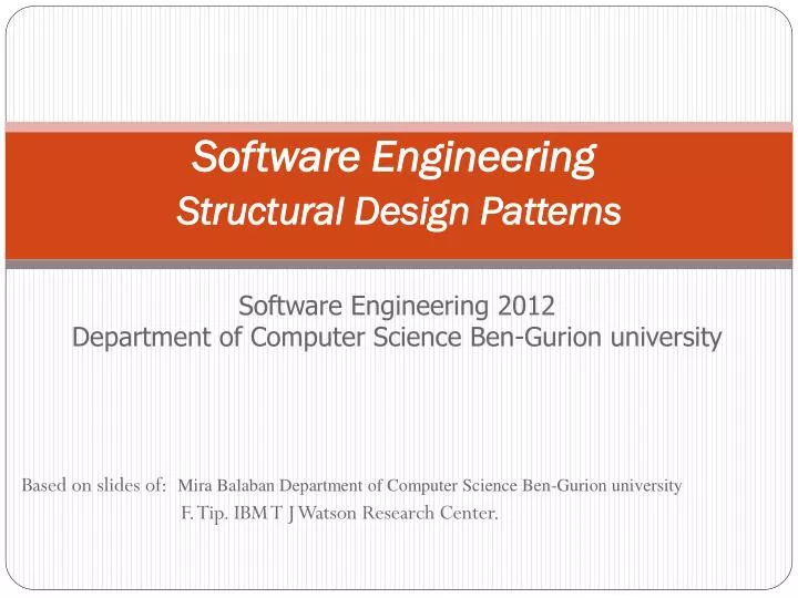 software engineering structural design patterns