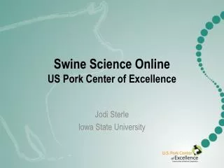 Swine Science Online US Pork Center of Excellence