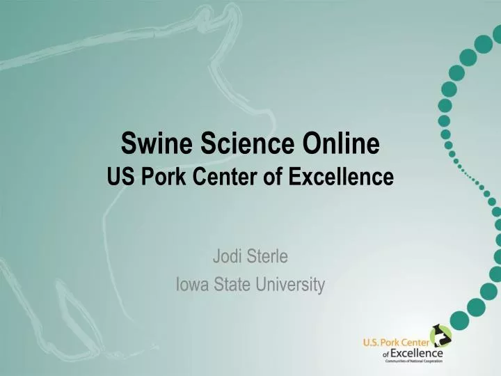swine science online us pork center of excellence