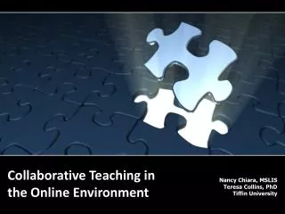 Collaborative Teaching in the Online Environment