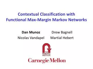 Contextual Classification with Functional Max-Margin Markov Networks