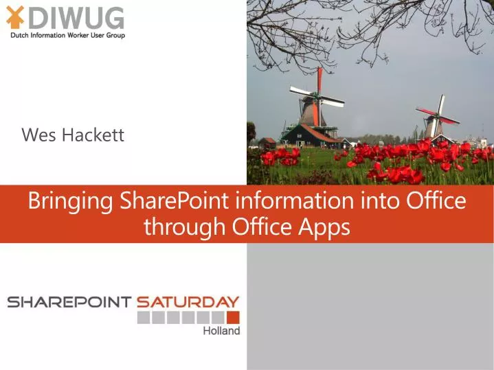 bringing sharepoint information into office through office apps