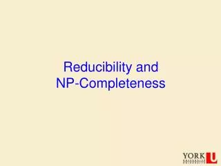 Reducibility and NP-Completeness