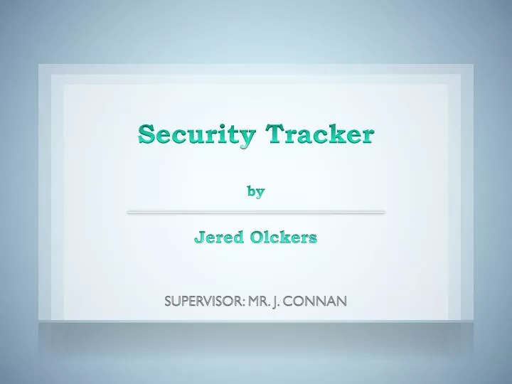 security tracker by