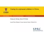 Caring for orphaned children in China - slide 1