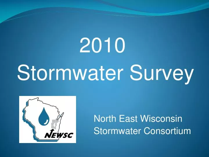 2010 stormwater survey north east wisconsin stormwater consortium
