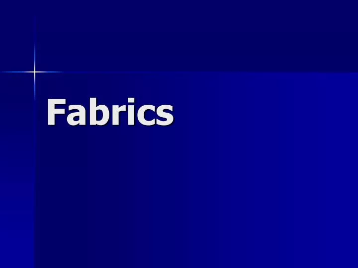 fabrics