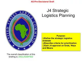 J4 Strategic Logistics Planning