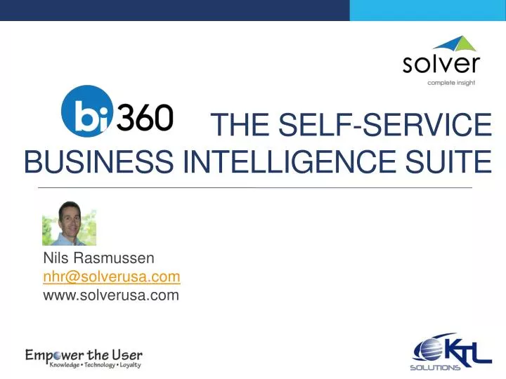 the self service business intelligence suite