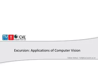 Excursion: Applications of Computer Vision