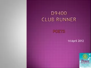 D9400 CLUB RUNNER POETS