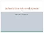 Information Retrieval System - slide 1