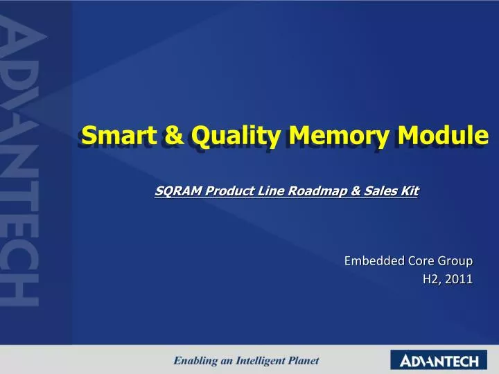 smart quality memory module