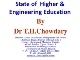 State of Higher &amp; Engineering Education