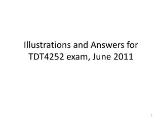 Illustrations and Answers for TDT4252 exam , June 2011