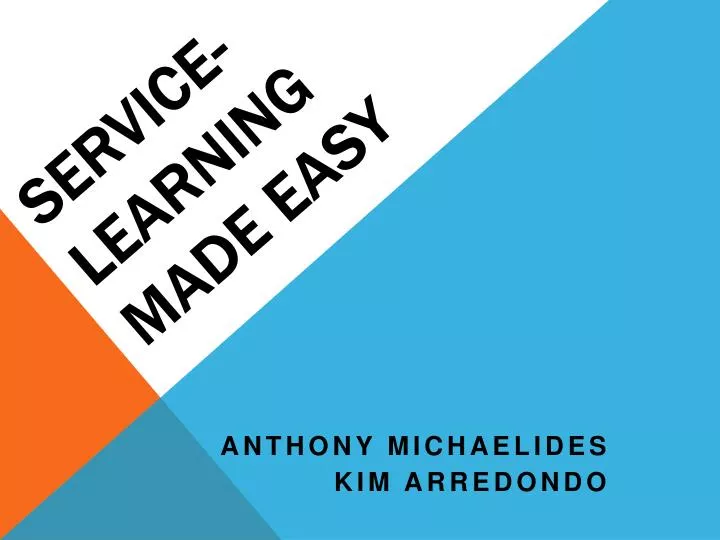 service learning made easy