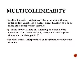 multicollinearity