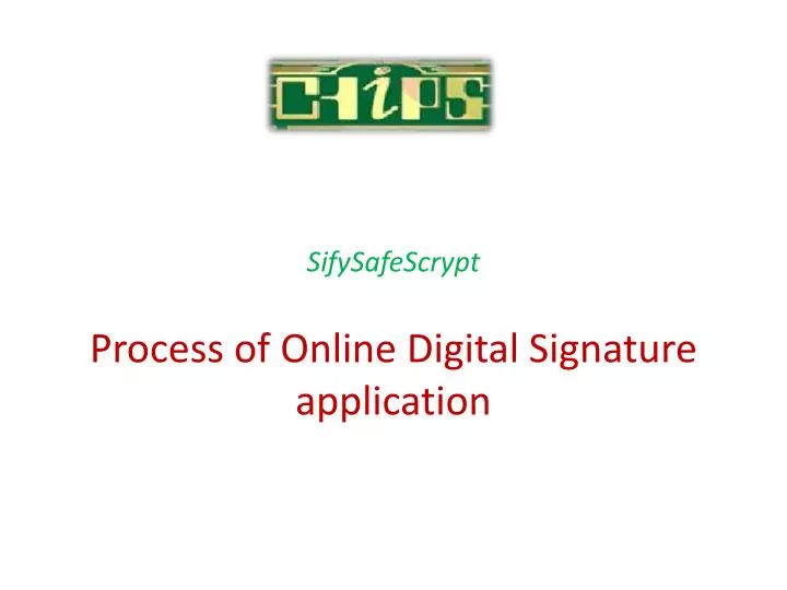 process of online digital signature application