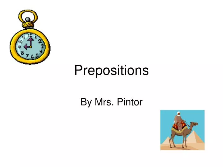 prepositions