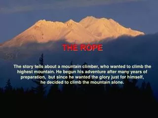 THE ROPE